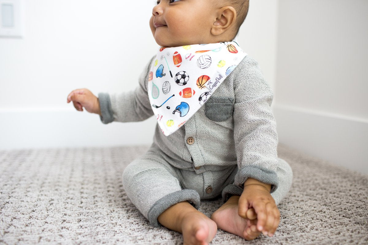 Copper Pearl Varsity Bib Set cotton